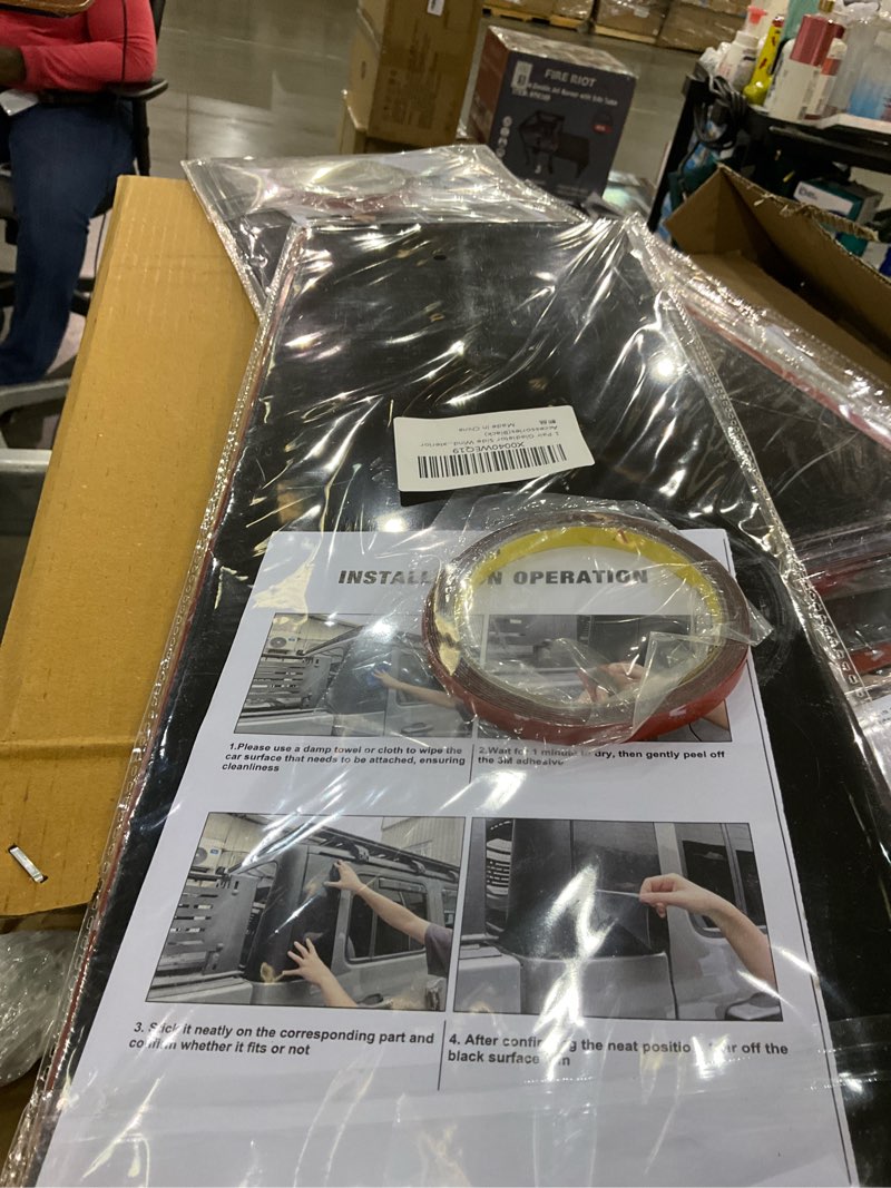 2 PCS JT C Pillar Posts Trim Kit/Side Window Trim Covers,Anti Scratch Cover Stickers Compatible with