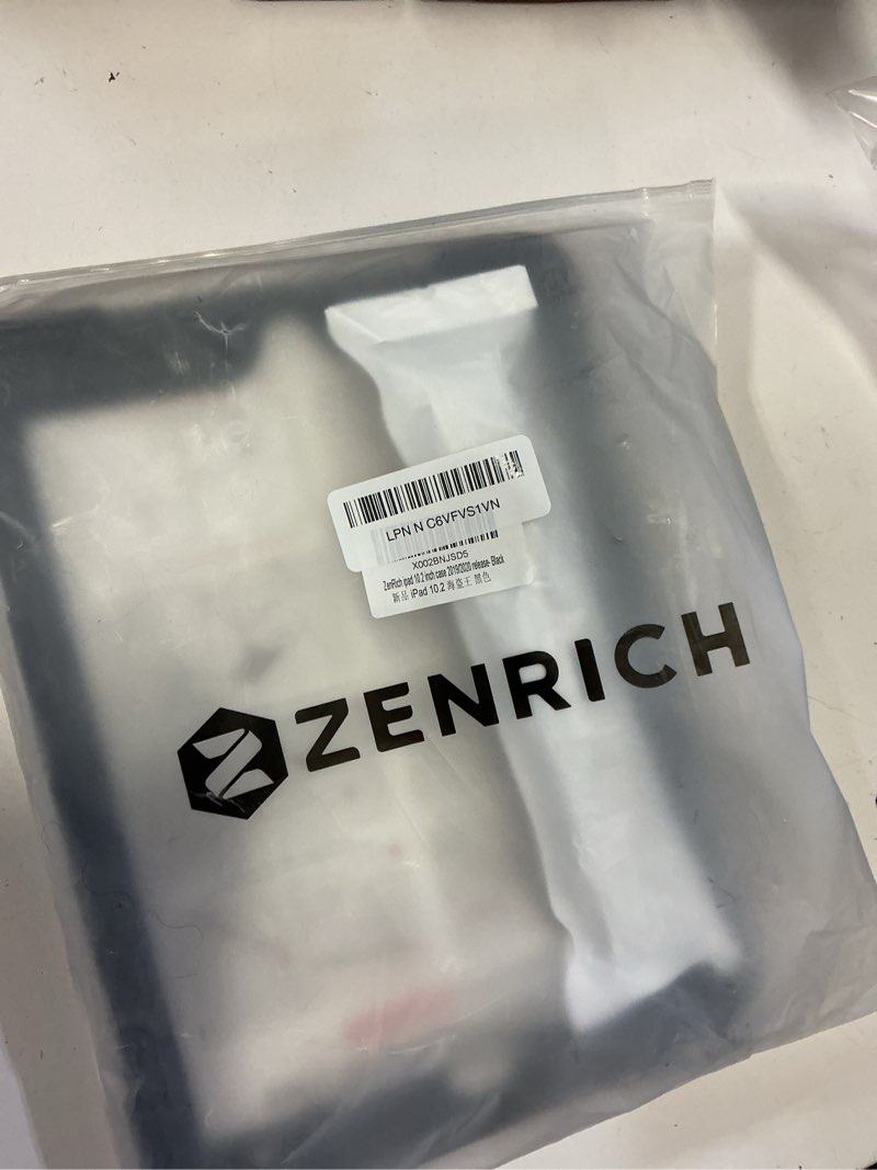 Condition photo showing Good Condition for zenrich shockproof case for ipad 9th/8th/7th generation 10.2 inch 2021/2020/2019, heavy duty rugged case with pencil holder/360° rotating kickstand/handle/carrying strap, black a-black