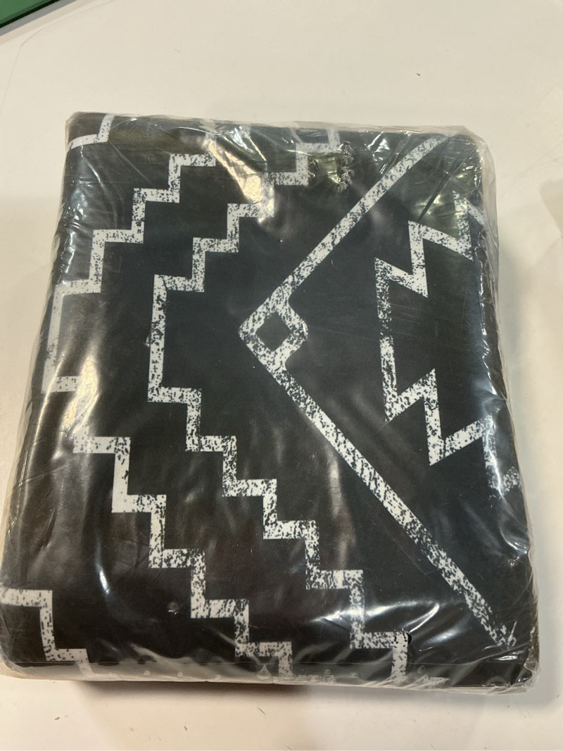 Condition photo showing New/Like New for OJIA Stair Treads Non-Slip Matching Mat for Wooden Steps, Square Capet Stair Treads Rubber Backing Stair Runner Anti-Slip Stair Landing Mat 32x32 Inch Stair Rugs 2'8" x 2'8" (Rectangular) Black/Moroccan 1