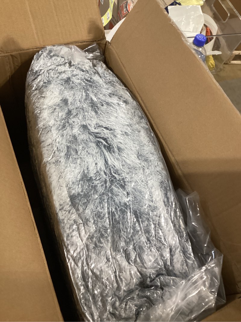 Bedfolks Calming Donut Dog Bed for Extra Large Dogs, 45 Inch Round Plush Bed with Non-Slip Bottom (D