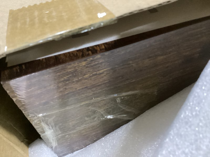 Condition photo showing Good Condition for bayka floating shelves bathroom for wall – shelf over toilet farmhouse rustic wood for bedroom, kitchen, or living room decor organization display shelving – rustic brown, set of 3 b. rustic brown - americana farmhouse style 15.7inches