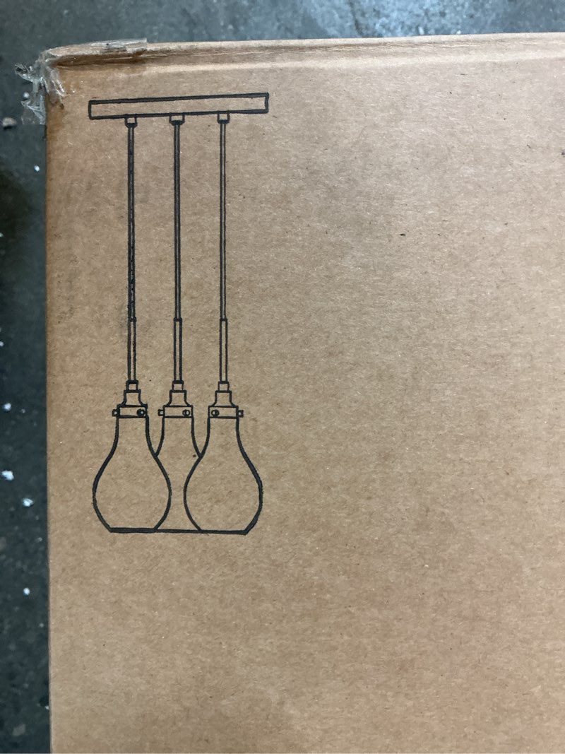  3 - light kitchen island pendant