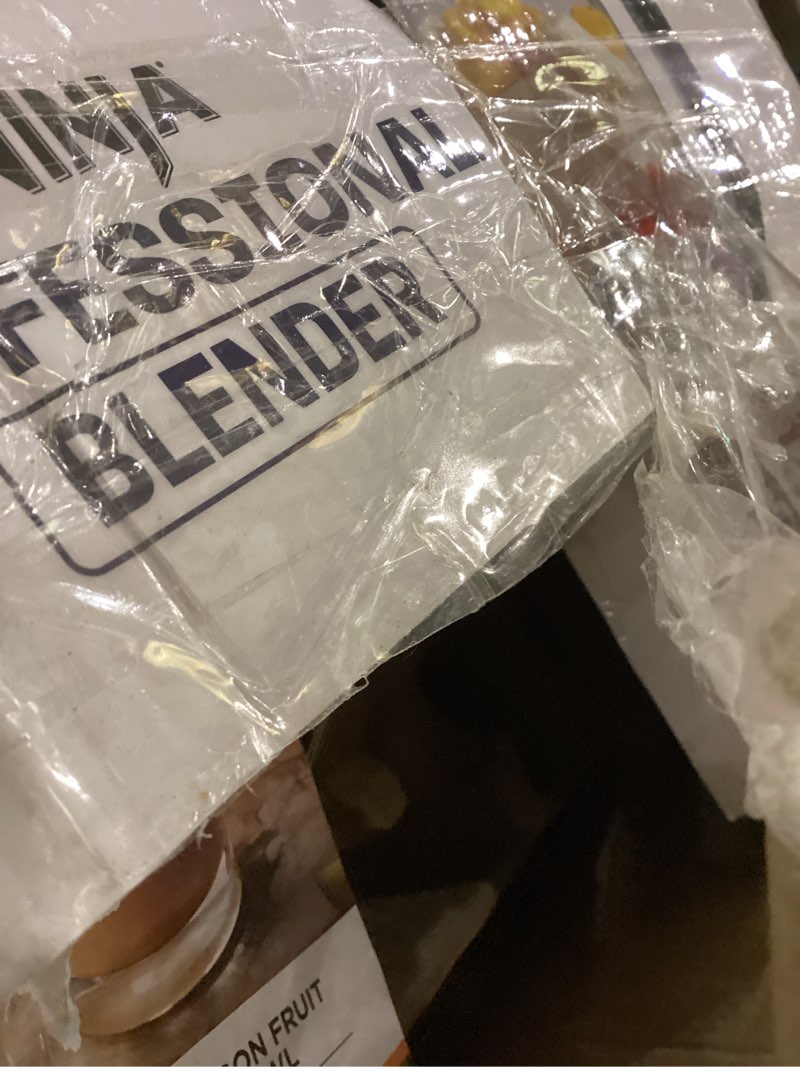 Condition photo showing As Is for Ninja Professional Blender 1000W, Total Crushing Technology- Smoothies, Ice Crushing & Frozen Fruit, Full-Size Countertop Blender, 72-oz. Pitcher, Black & Grey, BL610 Generation 2 (1000 Watts)