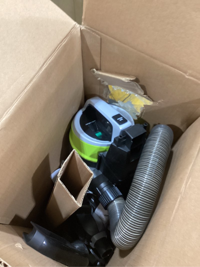 Condition photo showing As Is for bissell 2252 cleanview swivel upright bagless vacuum with swivel steering, powerful pet hair pick up, specialized pet tools, large capacity dirt tank, easy empty