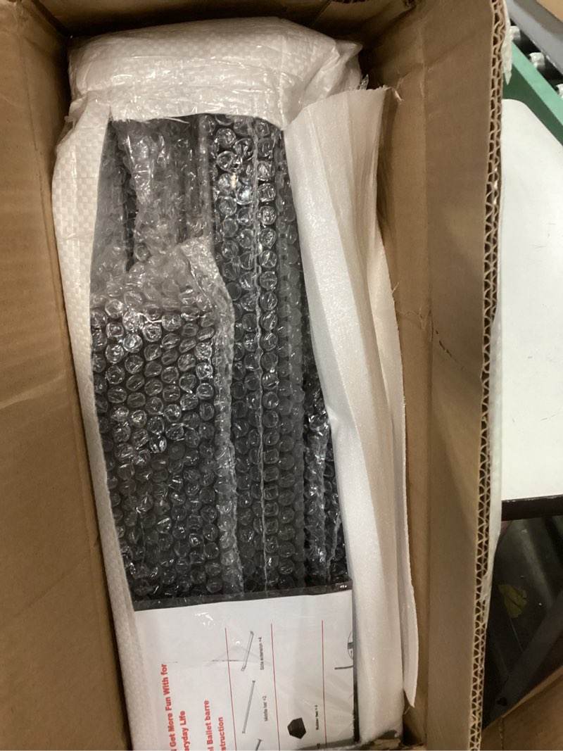 Condition photo showing New/Like New for Adjustable Ballet Barre,Portable Dance bar,Fitness Equipment for Dance & Balance Excercise,Super Sturdy for Balance Workout,Weight Limit 250 LBS 4FT Steel Cross Bar Black