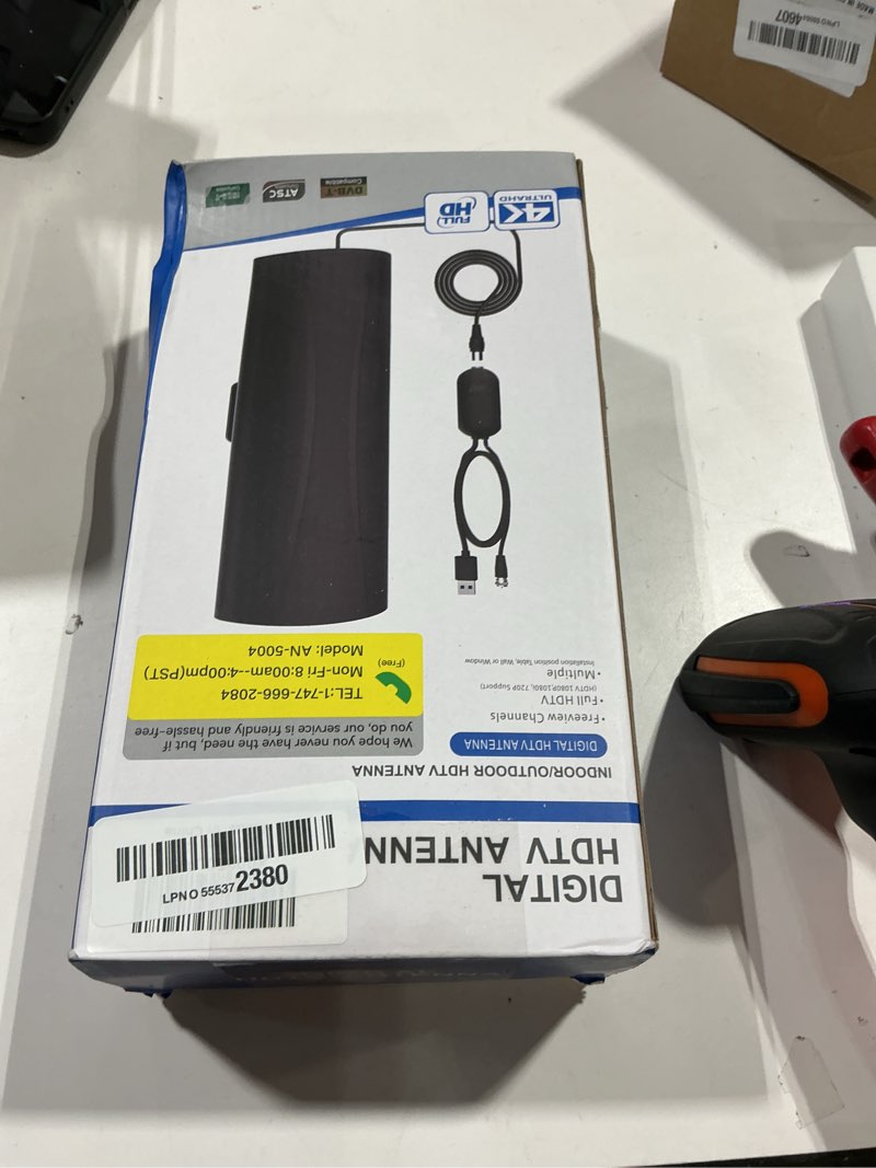 Condition photo showing Good Condition for 2026 strongets tv antenna indoor, 4500+ miles range digital tv antenna indoor for smart and old tvs, 360° reception hdtv antenna for local channels with amplifier-38ft coax cable
