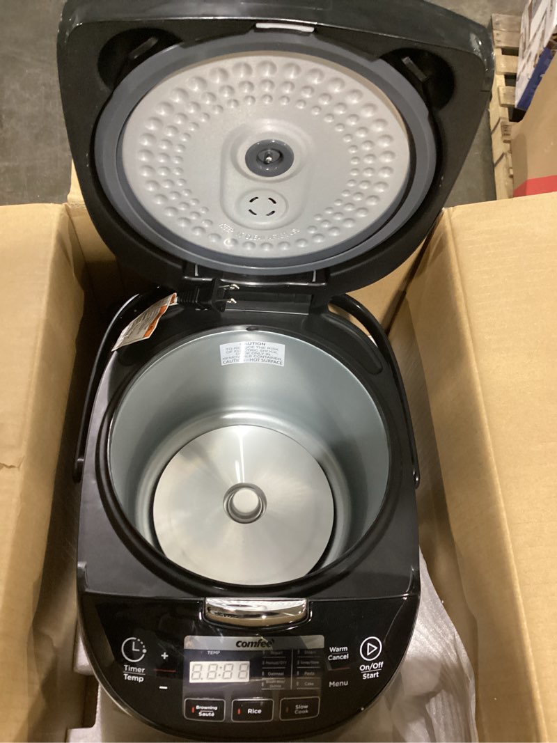 (Missing inside bowl)COMFEE' Rice Cooker, Japanese Large Rice Cooker with Fuzzy Logic Technology, 11 Presets, 10 Cup Unco