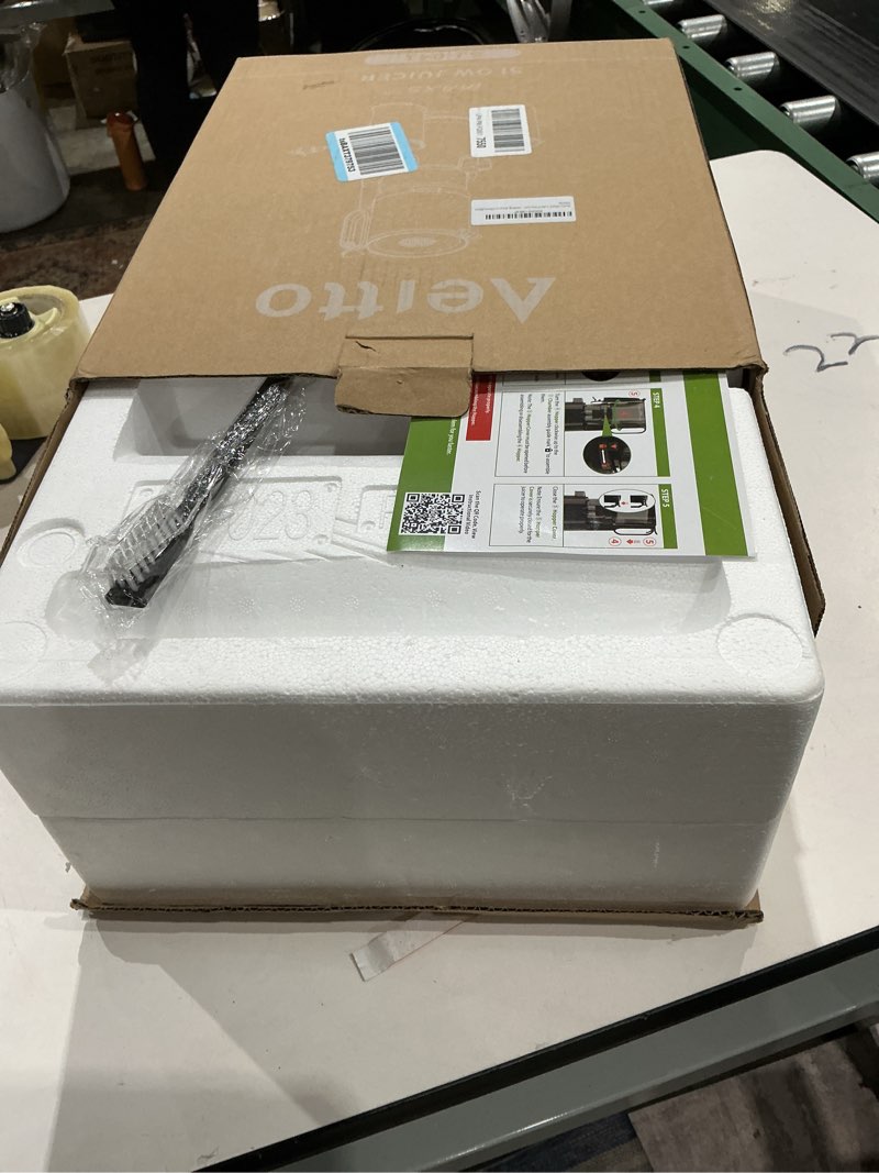 Condition photo showing Good Condition for cold press juicer, aeitto 5.3" extra wide feed chute, juicer machines for whole vegetables & fruits, 1.7l large capacity, high juice yield,slow masticating juice extractor,self feeding,easy to clean grey 5.3inch