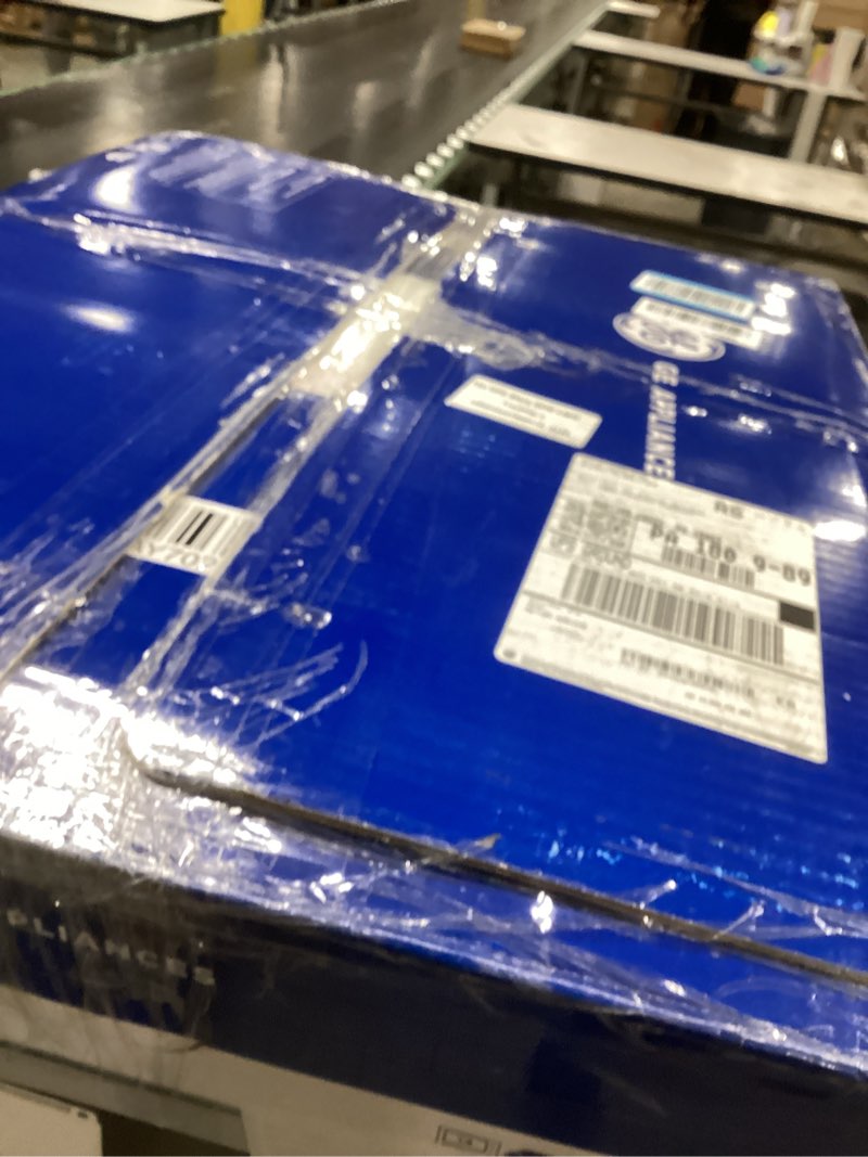 Condition photo showing New/Like New for GE Countertop Microwave Oven,1, 200-watt Capacity, 2.0 Cubic Ft., 8 Auto Setting Cooking Settings, Child-Lock Technology, Kitchen Essentials for the Countertop, Dorm Room or Apartment, Stainless Steel 2.0 Cu.Ft. Stainless Steel