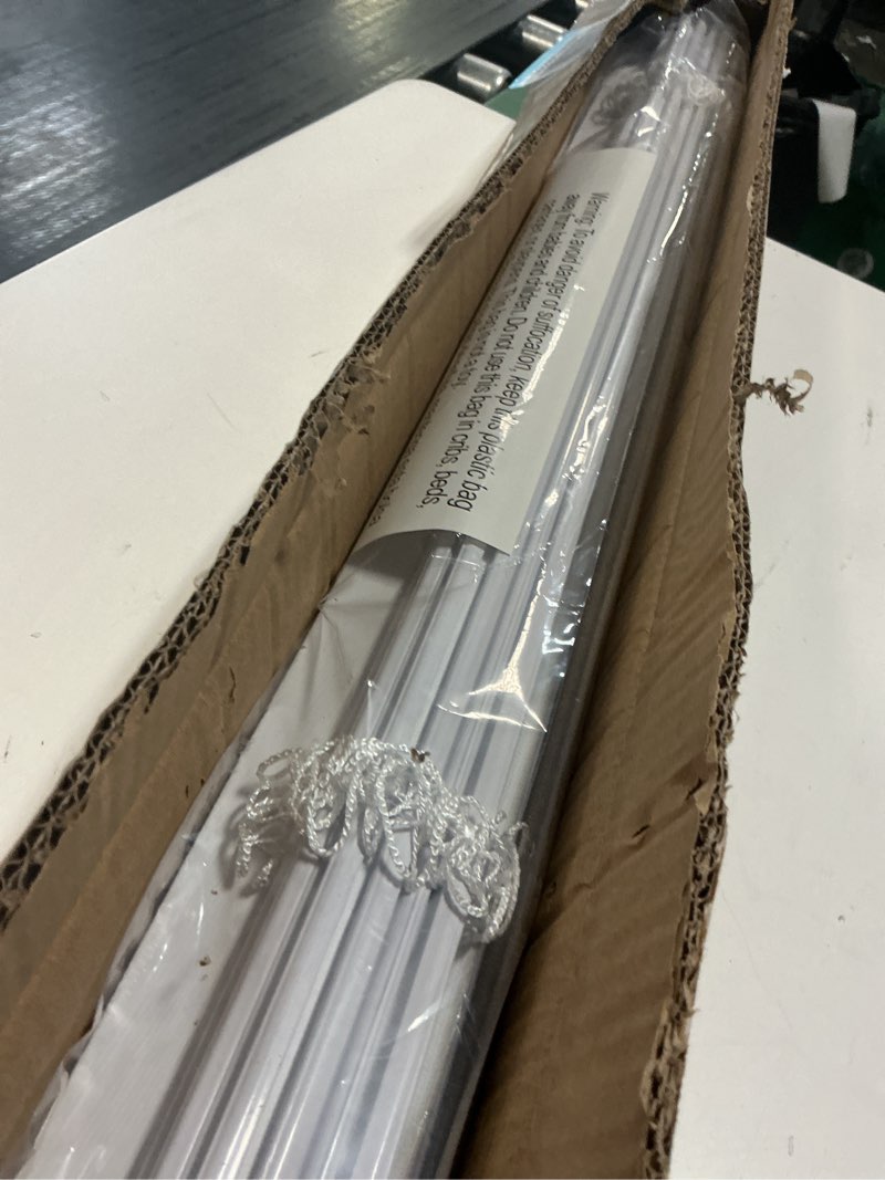 Condition photo showing Good Condition for unishades 100% blackout no tools no drill cordless roman shades for windows, size 31 3/4" w × 60" h (for windows 32" w × 60" h) blackout - beige blackout - beige 32" w × 60" h