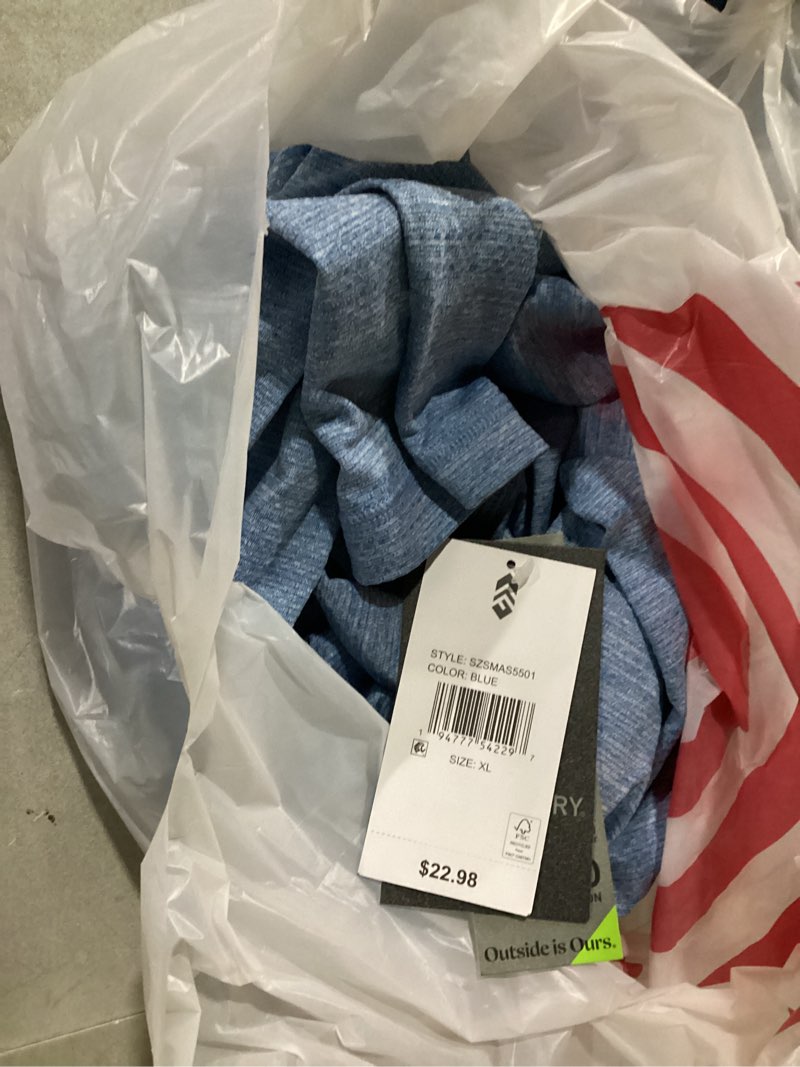 Condition photo showing New/Like New for free country men's blue knit long sleeve solid hoodie ( xl )