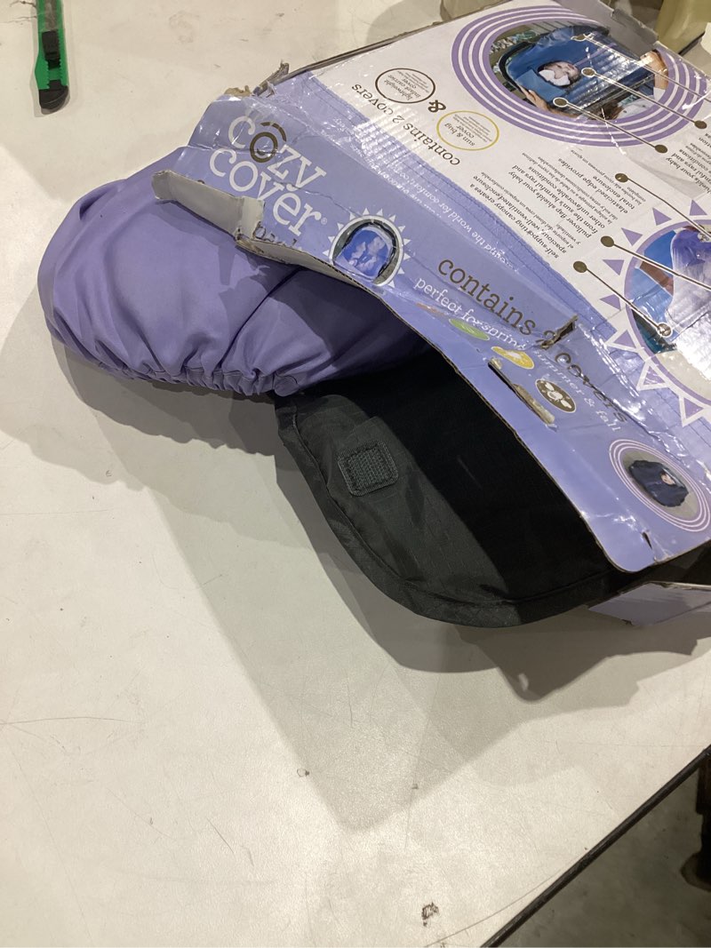 Condition photo showing Good Condition for cozybaby combo pack with mesh sun & bug cover & lightweight spring with elasticized edge, rhapsody purple