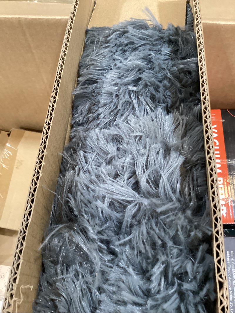 Condition photo showing Good Condition for bedfolks waterproof dog crate bed,plush dog crate pad with removable cover,faux fur dog bed for large dogs,fluffy washable dog kennel bed 35"x23",solid dark grey large(35x23'') solid dark grey