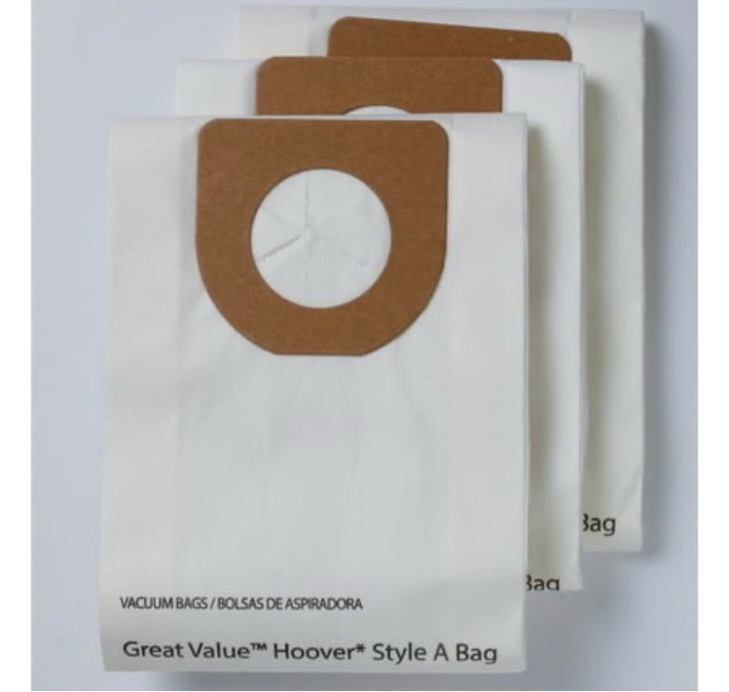 Great Value Hoover Style A Vacuum Bag  3-Pack  2332