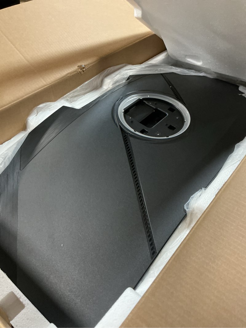 Condition photo showing As Is for SANSUI 34-Inch Curved Gaming Monitor UWQHD 3440 x 1440 Up to 165Hz Curved 1500R - PIP/PBP, 1ms(MPRT), HDR, 300nits, sRGB 125%, DCI-P3 95%,FreeSync,HDMIx2,DP1.4 x2 (DP Cable Included)