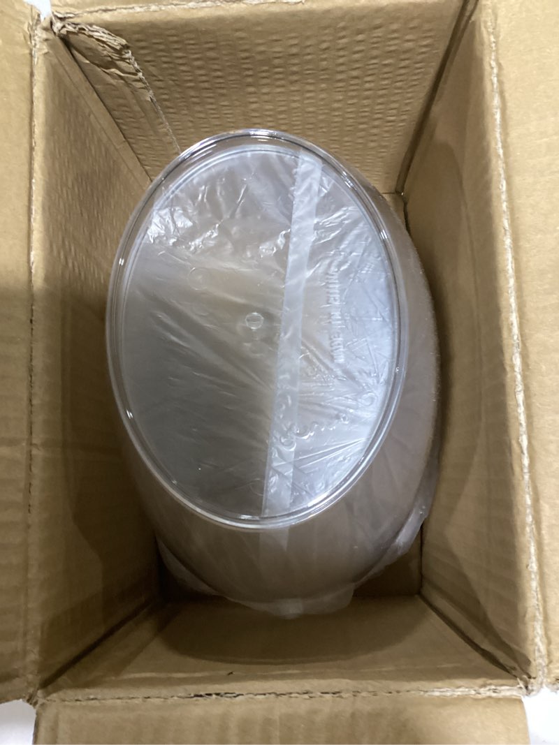 Condition photo showing Good Condition for Clear Ice Bucket 2 Pack, 4L Acrylic Ice Buckets for Parties - Beverage Tub for Champagne, Beer, Wine Bottles, Large Drink Cooler Bin for Home or Commercial Use 2 Pack- 4L