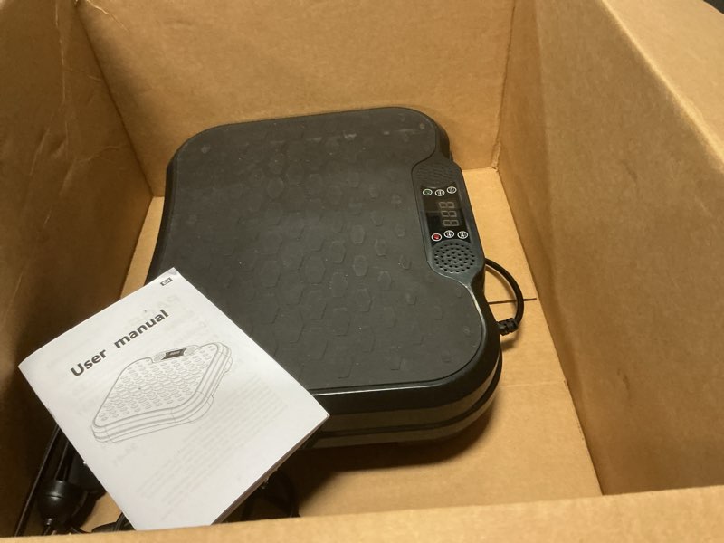 Condition photo showing As Is for AoraPulse Vibration Plate Exercise Machine, Vibration Plate for Lymphatic Drainage Weight Loss, 400 Lbs Capacity Full Body Workout Vibrate Fitness Platform for Home Women Men