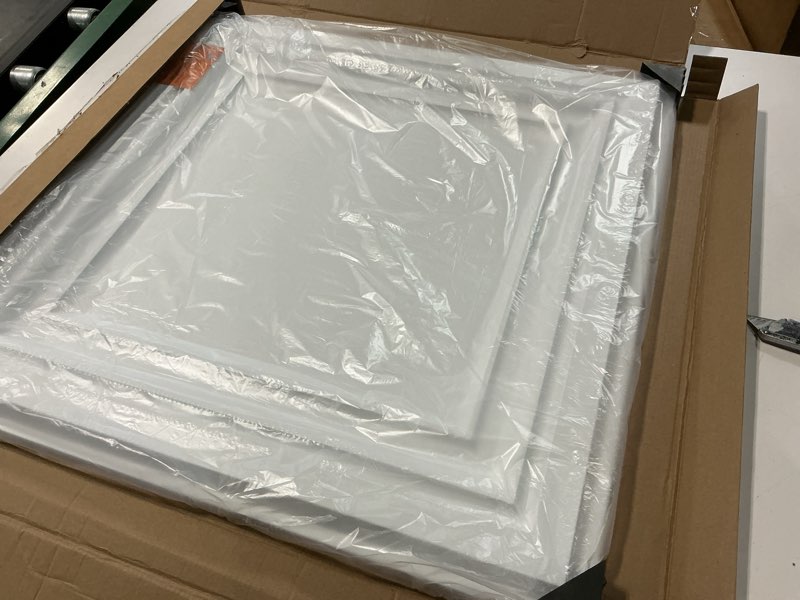 Condition photo showing Good Condition for art3d pvc ceiling tiles, 2'x2' plastic sheet in white (12-pack) 24"x24" white 1 12