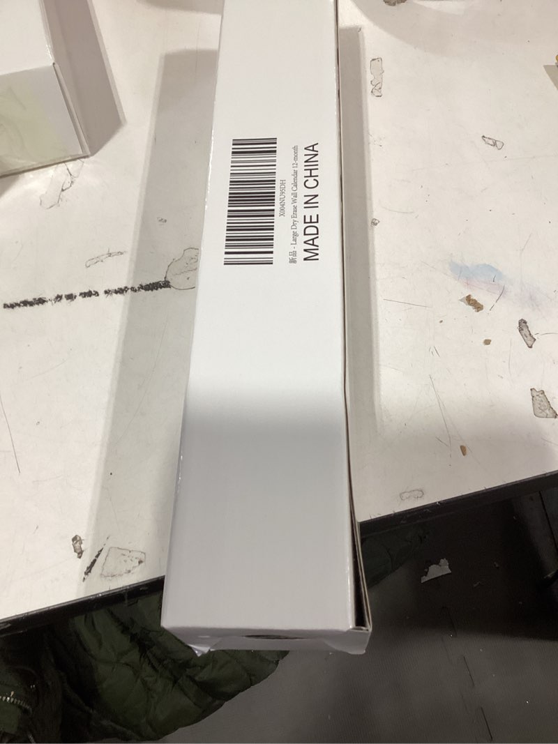 Condition photo showing New/Like New for 17" x 38" 2026 Wall Calendar, Wet & Dry Erase Wall Calendar 12 Month, Yearly Laminated Wall Calendars, Reversible Annual Planner, Horizontal/Vertical, Suitable for Home, School, and Office Use (No Creases) Blue