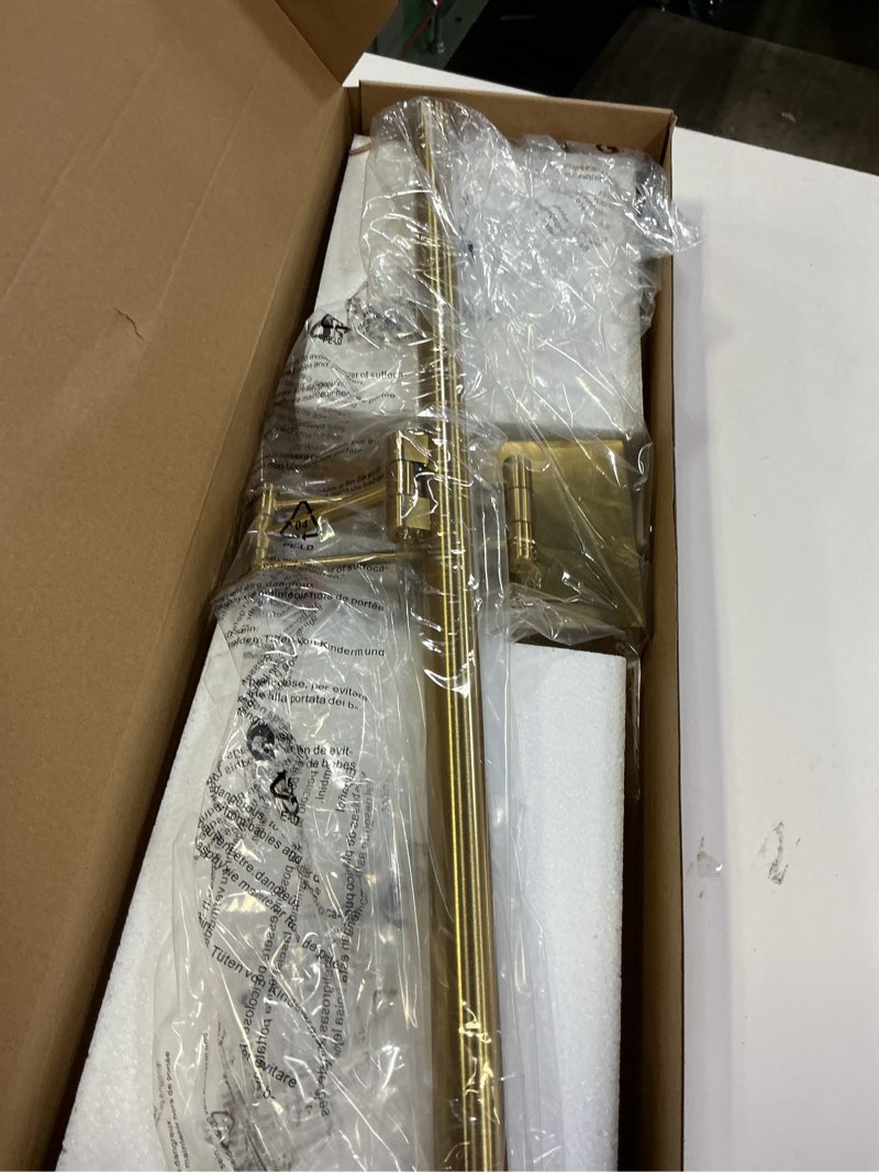 Condition photo showing Good Condition for Brass Picture Light for Painting LED Gold Art Light Hard-Wired Picture Frame Lights 24 Inch Gallery Wall Light Modern Painting Lamps with Adjustable Swing Arm Display Lamp for Wall Artwork Warm White