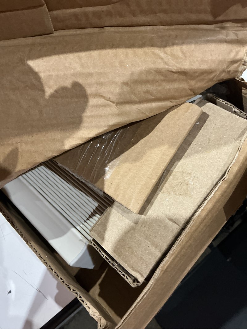 Condition photo showing Good Condition for lotus & windoware cordless 2-inchfaux wood blind 27" wide x 72" long,(soft white-antique white),smooth, room darkening, horizontal blinds for living room, bedroom, interior door windows