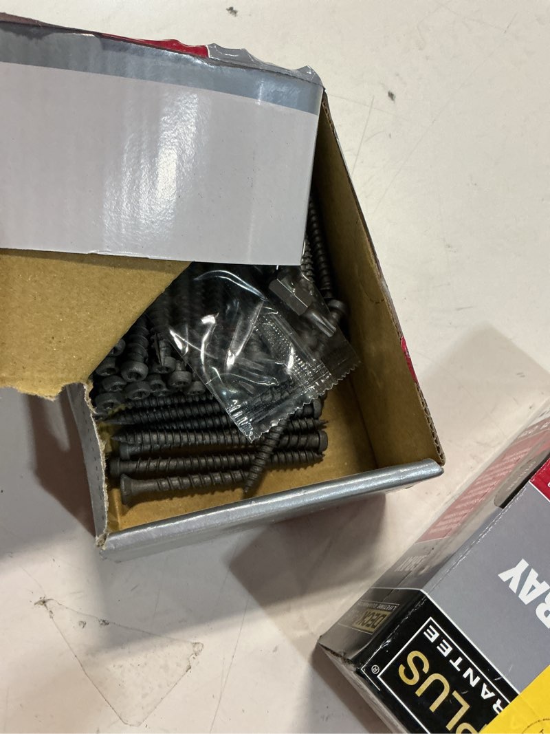 Condition photo showing As Is for deck plus #10 x 2-1/2-in ceramic deck screws (1-lb) ( 2 pack