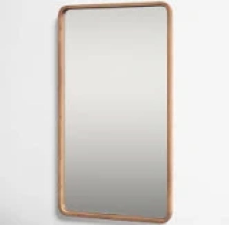 Sherman Wood Rectangle Mirror  20 x 36