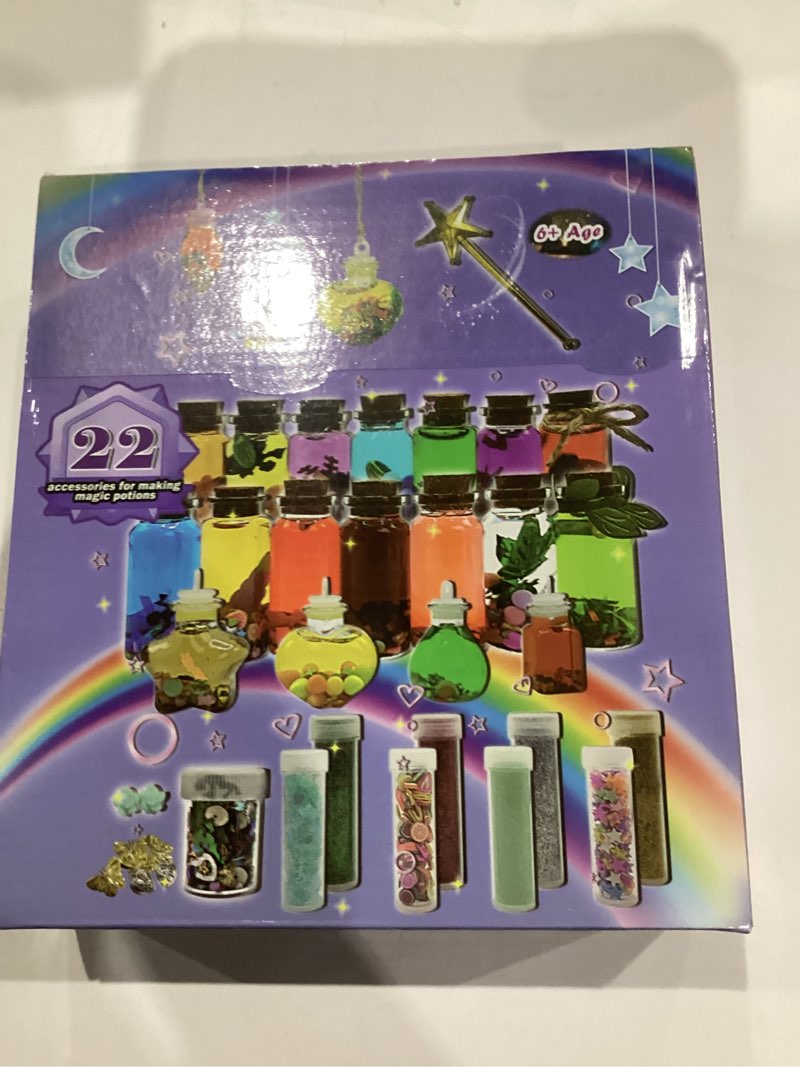 Condition photo showing New/Like New for Fairy Potion Kits for Kids,22pcs Fairy Magic Kids Mixies Potion Bottles,Creativity Art Toy for Girls, Fun Birthday Gift Toys for Girl 6 7 8 9 10