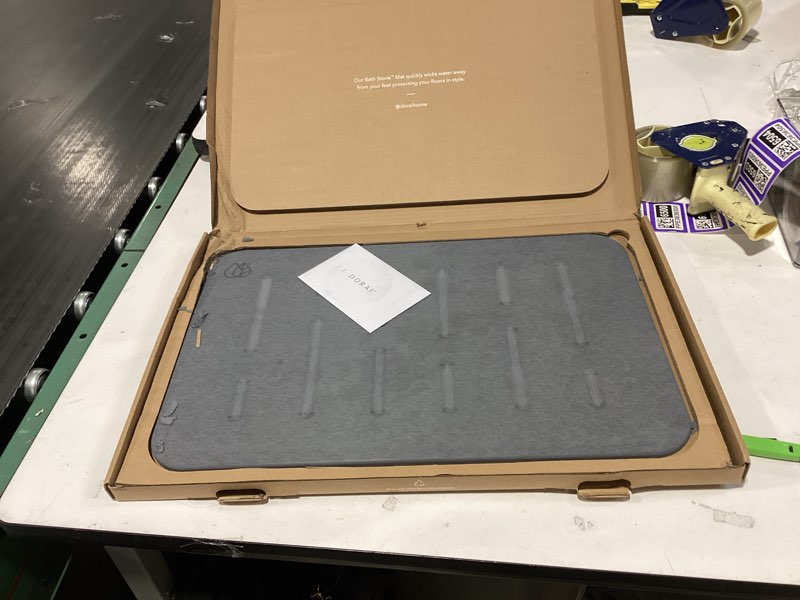 Condition photo showing As Is for Dorai Home Large Bath Stone ?Çô Luxury Bathmat ?Çô Instantly Removes Water ?Çô Non-Slip Surface ?Çô Modern and Stylish Design ?Çô Customizable Blueprint ?Çô Slate