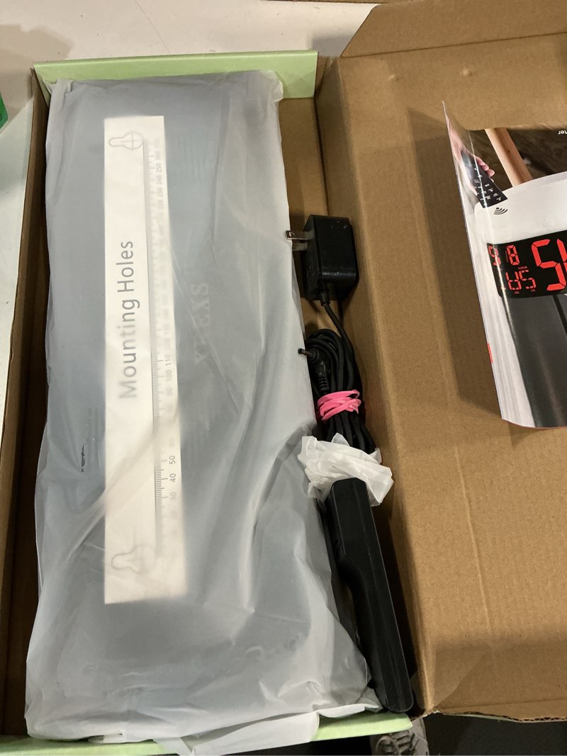 Condition photo showing New/Like New for xrexs large digital wall clock with remote control  16.5 inch led large display count up & down timer  adjustable brightness plug-in alarm clock with 