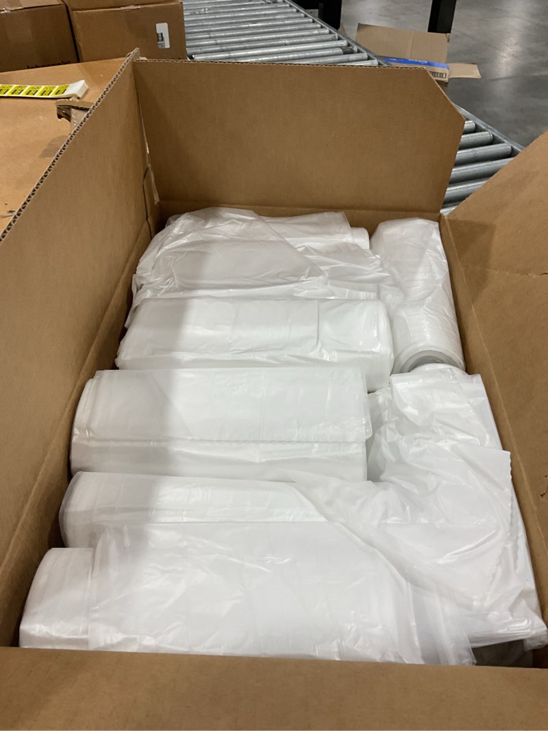 Condition photo showing New/Like New for inteplast group s334016n high-density can liner, 33 x 40, 33gal, 16mic, clear, 25 per roll (case of 10 rolls)