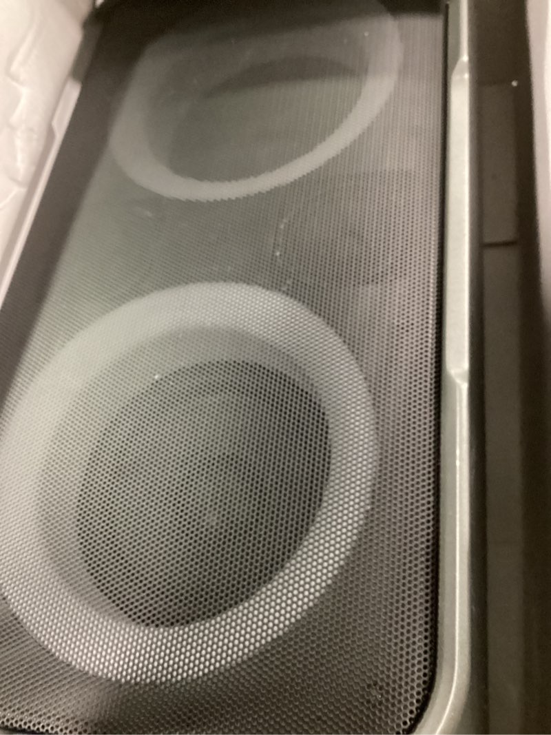 Condition photo showing Good Condition for Portable Bluetooth Speaker: 240W Peak Powerful Loud Sound Deep Bass Wireless Boombox Large Subwoofer 15 Hours Battery Life Fast Charging with Led Light Show for Party Outdoor Camping Backyard