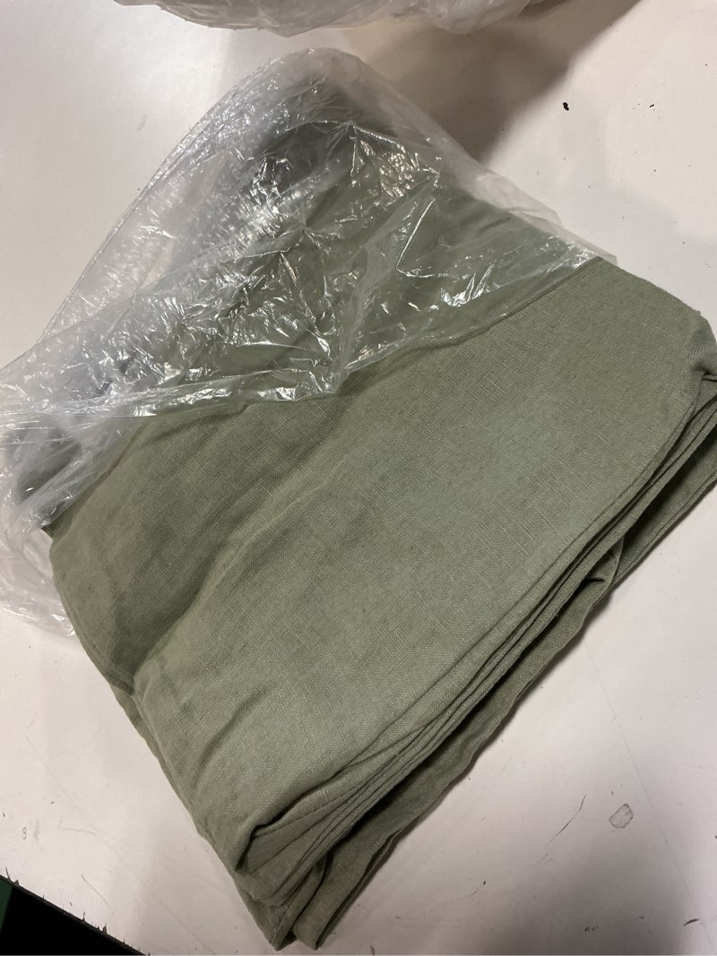 Condition photo showing Good Condition for european linen sham set, king, willowleaf