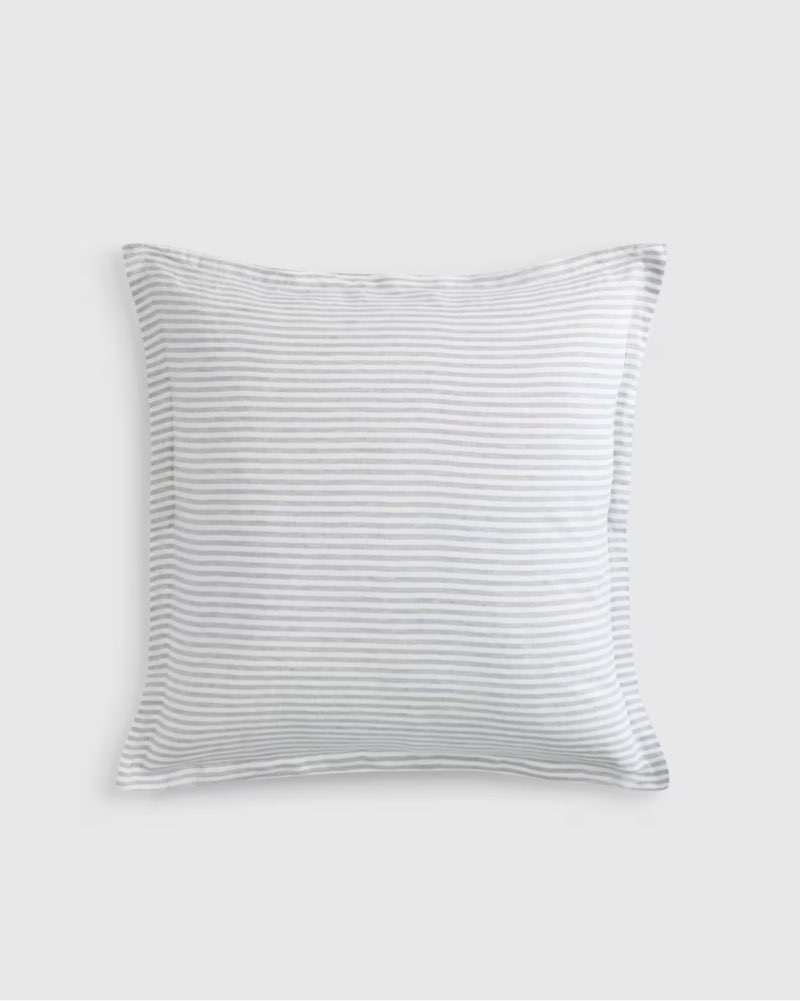 european linen euro sham blue