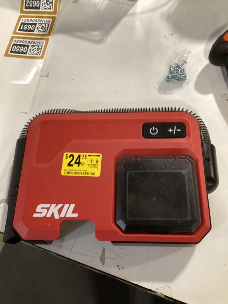 Condition photo showing As Is for SKIL Brushless Slim Vacuum 20V Kit Including 2.0Ah Battery and USB-C Charger-VA1200D-10