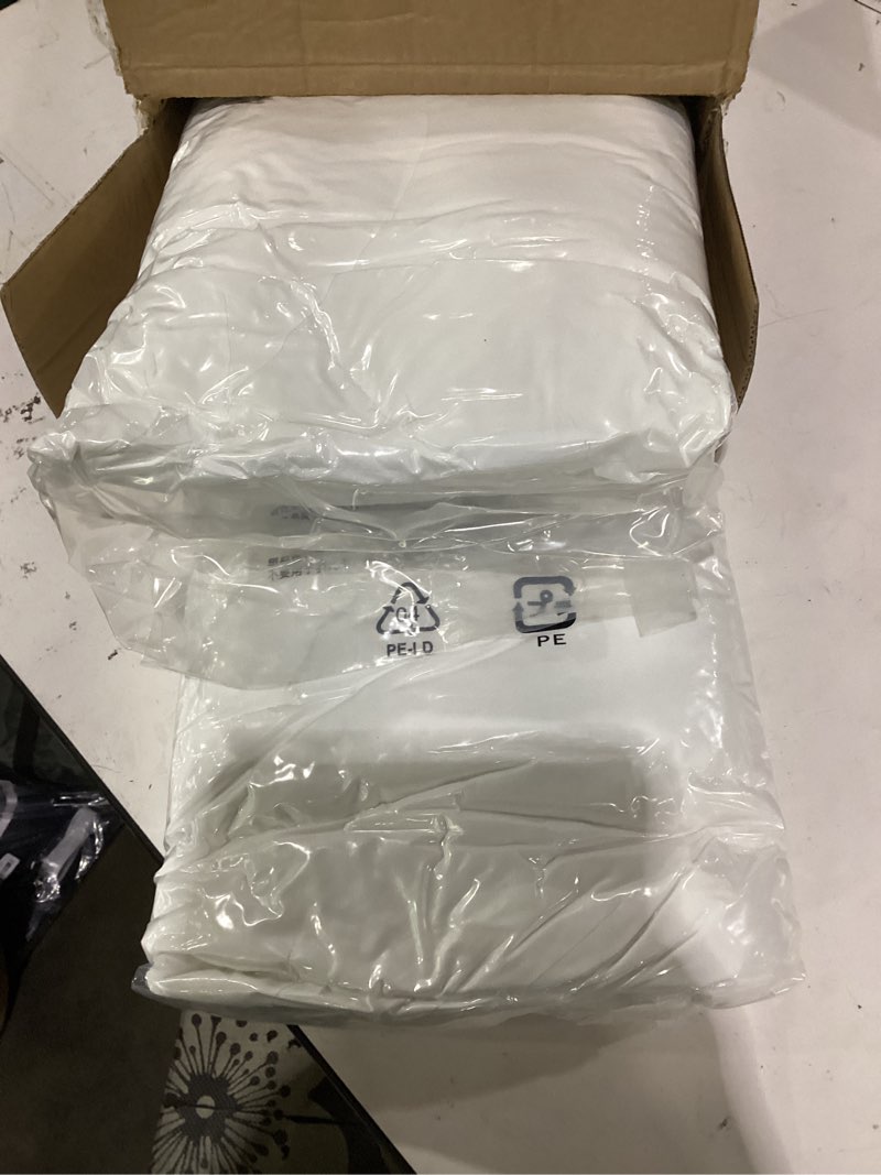 Condition photo showing Good Condition for amazon basics down alternative bed pillows with hypoallergenic pillow protector cases, soft density for stomach and back sleepers, standard 26" x 20", white, 2-pack standard (2 pillows + 2 protectors) soft pillows + protectors