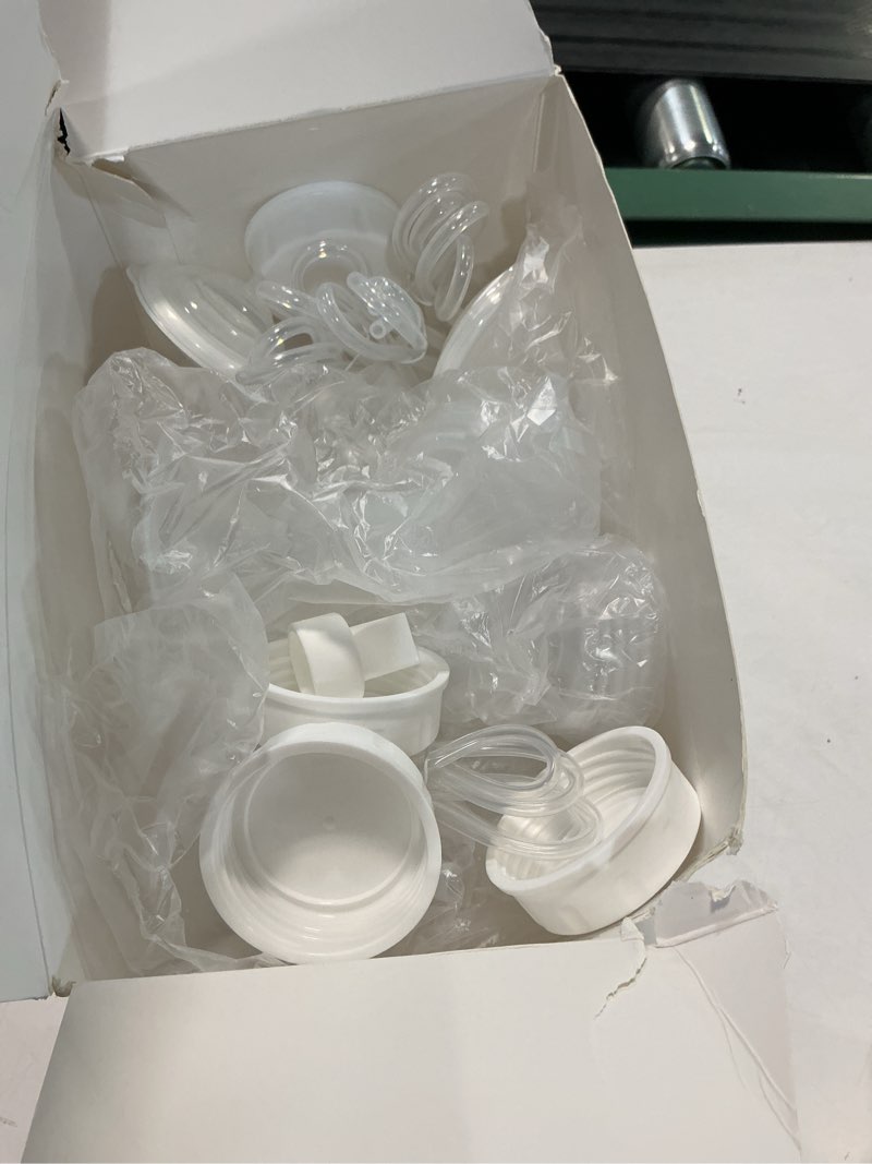 Condition photo showing As Is for 4packs 22mm full breast replacement pump parts for spectra s1 s2 9 plus synergy gold include 13mm flange,valve,backflow protector,tube,bottle,caps, fit for motif luna cimilre ameda mya pump 4packs-22mm