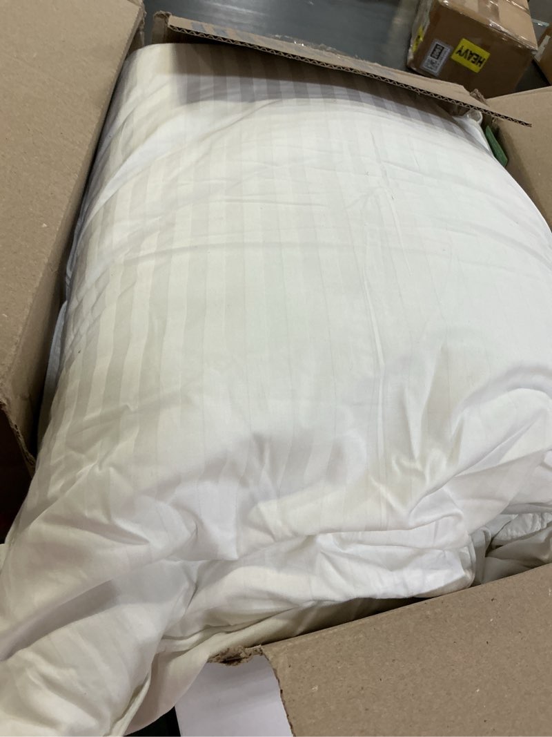 Condition photo showing As Is for fern and willow pillows for sleeping - set of 2 queen size down alternative pillow set w/luxury plush cooling gel for side, back & stomach sleepers queen (pack of 2)