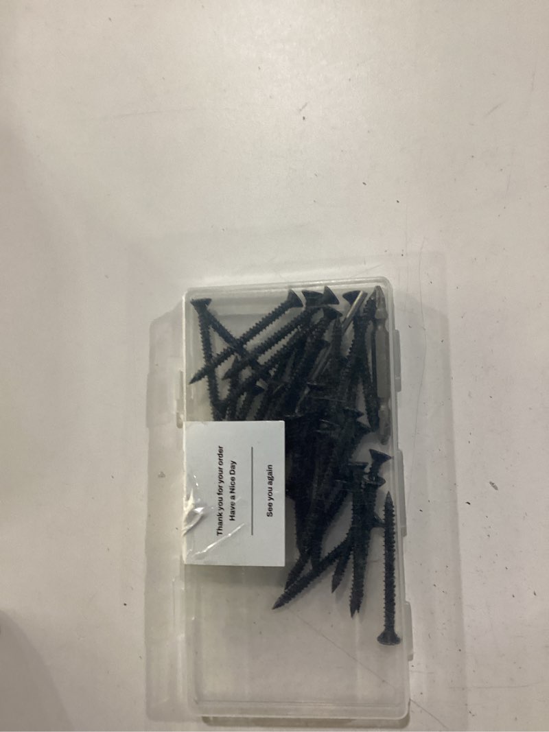 Condition photo showing New/Like New for wensilon(30 pcs) 3/16" x2-1/4 black concrete screw anchor black flat head for anchoring to masonry, block or brick stucco 3/16"x2-1/4" black 30