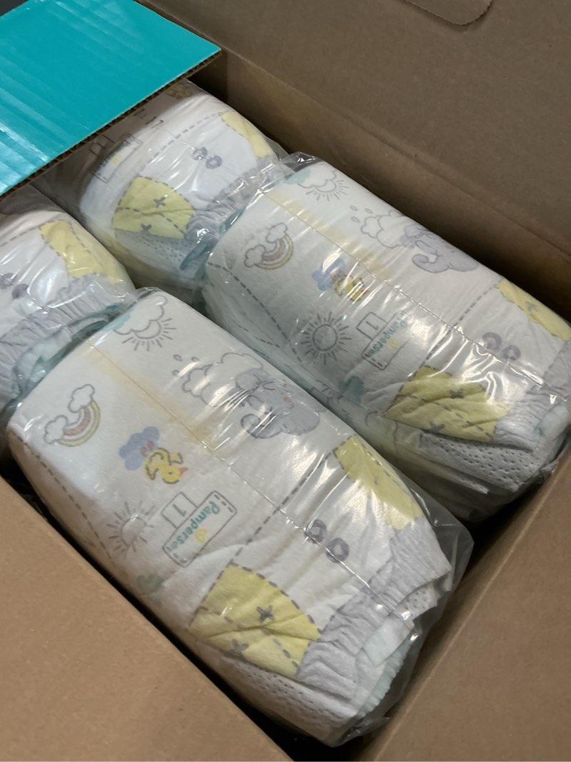 Condition photo showing New/Like New for Pampers Swaddlers Diapers, Size 1 (8-14 lbs), 96 Count, Absorbent, Keeps Baby Dry and Comfortable, Skin Safe Disposable Baby Diaper (Packaging May Vary) Size 1 96