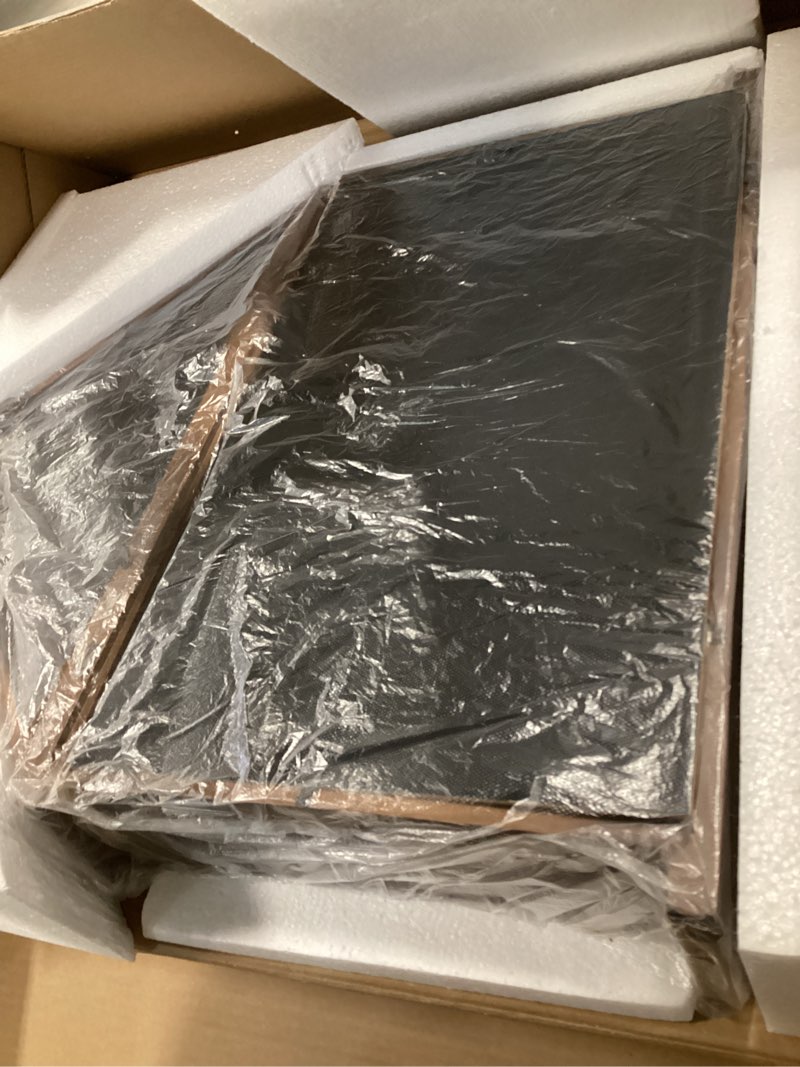 Condition photo showing Good Condition for Solid Wood Flag Certificate Display Case with HD Tempered Glass for Small Folded 3'x5' American Flag(Not for 9.5'x5' Burial Flag), Veteran Military Shadow Box Felt-Lined Holder for Badge Medal, Walnut