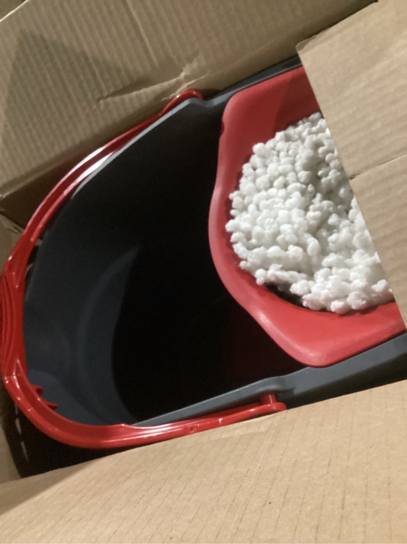 Condition photo showing Good Condition for o-cedar easywring microfiber spin mop, bucket floor cleaning system, red, gray, standard easywring spin mop & bucket