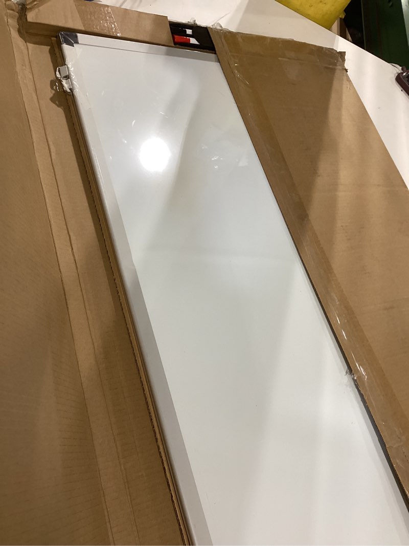 Condition photo showing New/Like New for Amazon Basics Whiteboard Drywipe Magnetic with Pen Tray and Aluminium Trim, 90 cm x 60 cm (WxH)