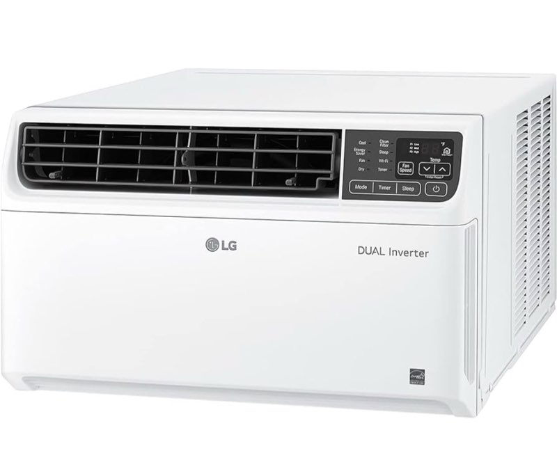 J LG 23,500 BTU DUAL INVERTER, SMART WI-FI ENABLED WINDOW AC
