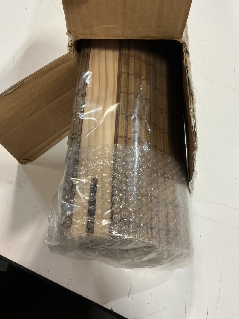 Condition photo showing Good Condition for Cordless Bamboo Roman Shades for Windows, Blinds Size (36" W ×64" H) Colour (Highfield Teak) Highfield Teak 36" W × 64" H