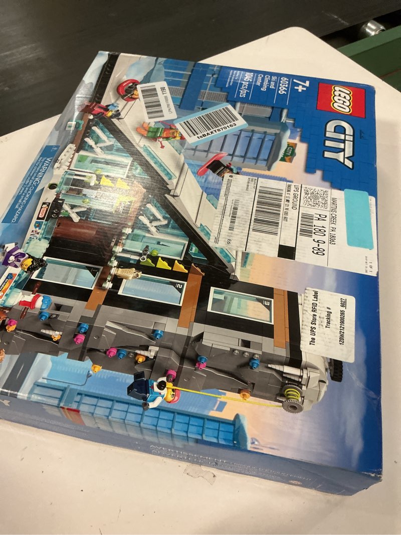 Condition photo showing New/Like New for LEGO City Ski and Climbing Center Building Toy Set, 3-Level Building with a Ski Slope, 8 Minifigures and 2 Animal Figures for Imaginative Winter Sports Play, Fun Gift Idea for Kids and Fans, 60366 Standard Packaging