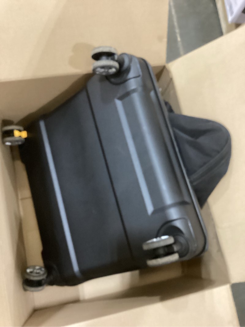 Condition photo showing As Is for  childress spinner wheelie padded car seat bag- travel bag for airplane, fits most baby & infant car seats, boosters, & carriers, airport accessories for gate check or baggage check- deluxe, black visit the j.l. childress store