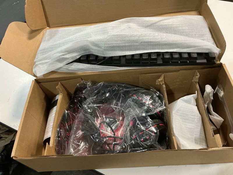 Condition photo showing Good Condition for Gaming Keyboard and Mouse and Mouse pad and Gaming Headset, Wired LED RGB Backlight Bundle for PC Gamers and Xbox and PS4 Users - 4 in 1 Edition Hornet RX-250 Black