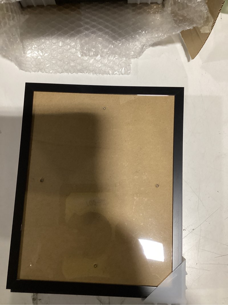 Condition photo showing New/Like New for Hoikwo 18 Packs 8x10 Black Multi Plastic Picture Frames Set with Plastic Cover for Family Photos, Ar