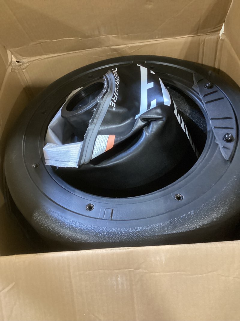 Condition photo showing As Is for everlast p00001266 powercore free standing indoor rounded heavy duty fitness training punching bag